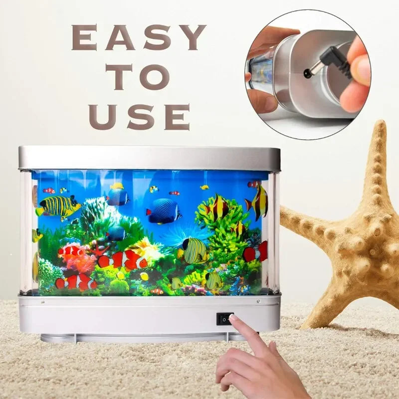 Tropical Fish Tank Lamp with Motion Effect Night Light - Smarsty