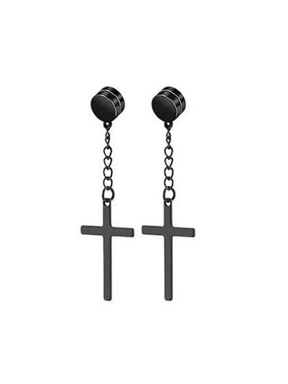 Mens Magnetic Stainless Steel Clip Earrings Set No Piercing - Smarsty