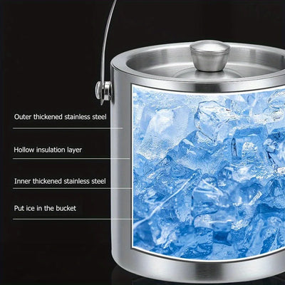 Stainless Steel Insulated Ice Bucket for Parties - Smarsty