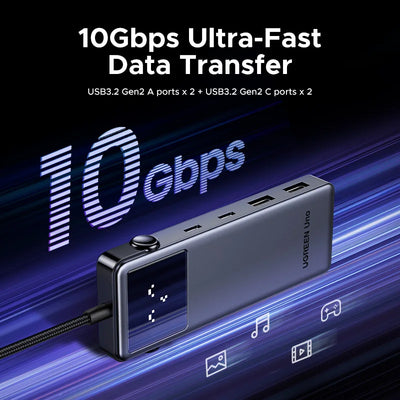 USB C Hub 6 In 1 4K60Hz PD100W ProDockingStation Adapter - Smarsty