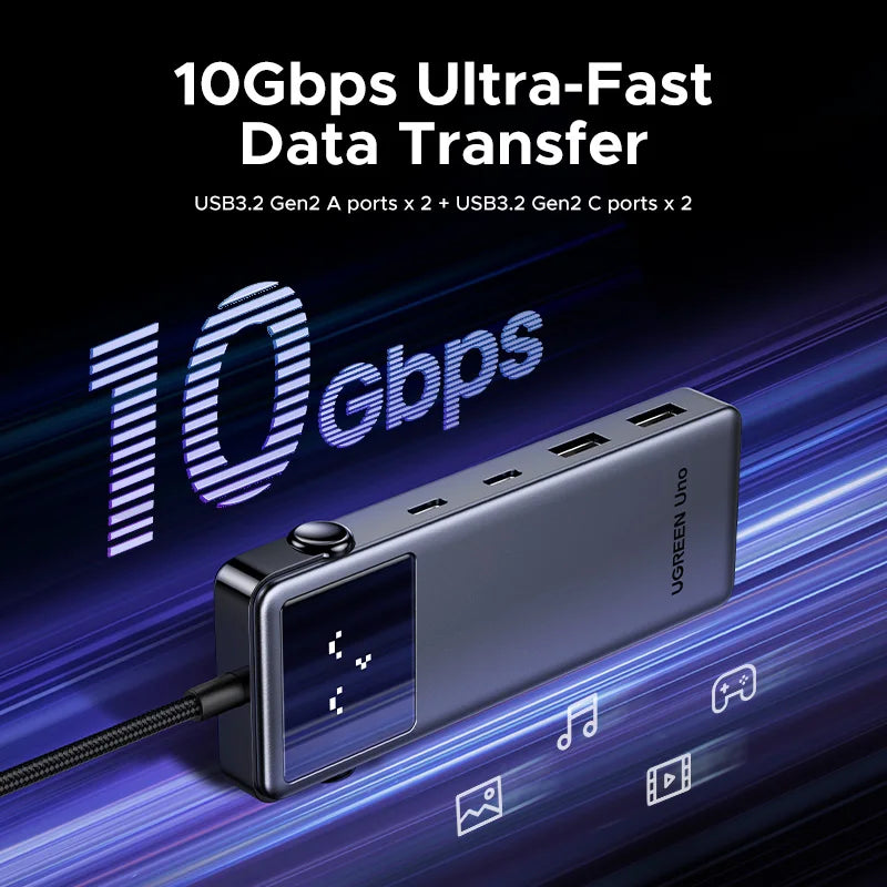 USB C Hub 6 In 1 4K60Hz PD100W ProDockingStation Adapter