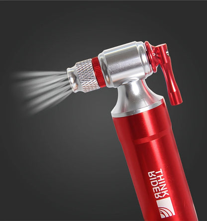 ThinkRider CO2 Pump For Bicycle Schrader Presta Adapter Bike Pump Inflator Aluminum Tire Tube Mini size MTB Bicycle Pumps CO2 Ca