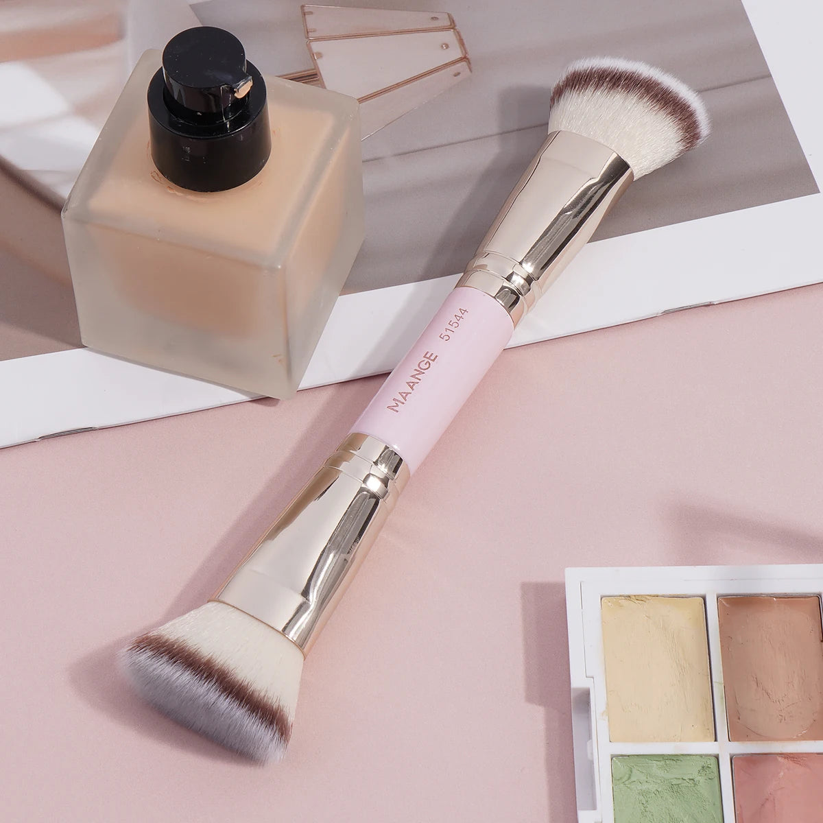MAANGE Double Head Makeup Brush for Flawless Blending - Smarsty