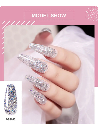 Poly Nail Gel Set With 6W LED Lamp For Beginners - Smarsty