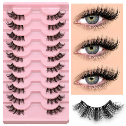 GROINNEYA Soft Natural Faux Mink Eyelashes for Everyday Wear - Smarsty