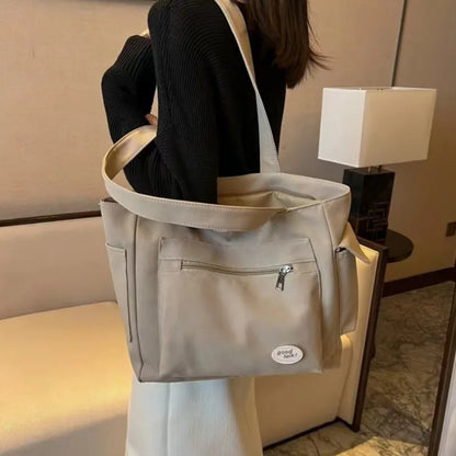 Women Canvas Tote Bag Large Capacity Shoulder Handbag - Smarsty