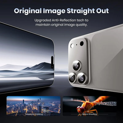 for iPhone 17 Pro Max 17Air Camera Lens Protector Strong Adsorption Metal 9H+ Tempered Glass Camera Screen Full Protective Cover - Smarsty