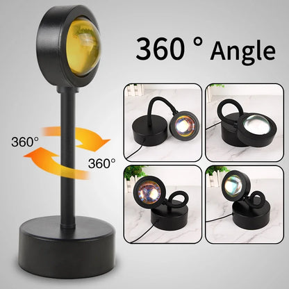 USB Sunset Light Projector for Stunning Bedroom Decor - Smarsty