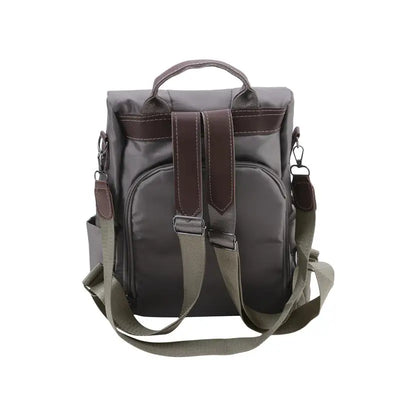 New Women's Multifunction Backpack Casual Solid Color School Bag  For Girls Fashion Detachable Strap Travel Shoulder Bag - Smarsty