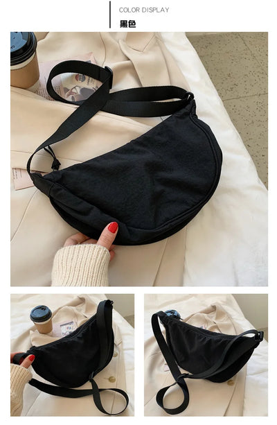 Casual Nylon Crossbody Bag for Women Large Capacity - Smarsty