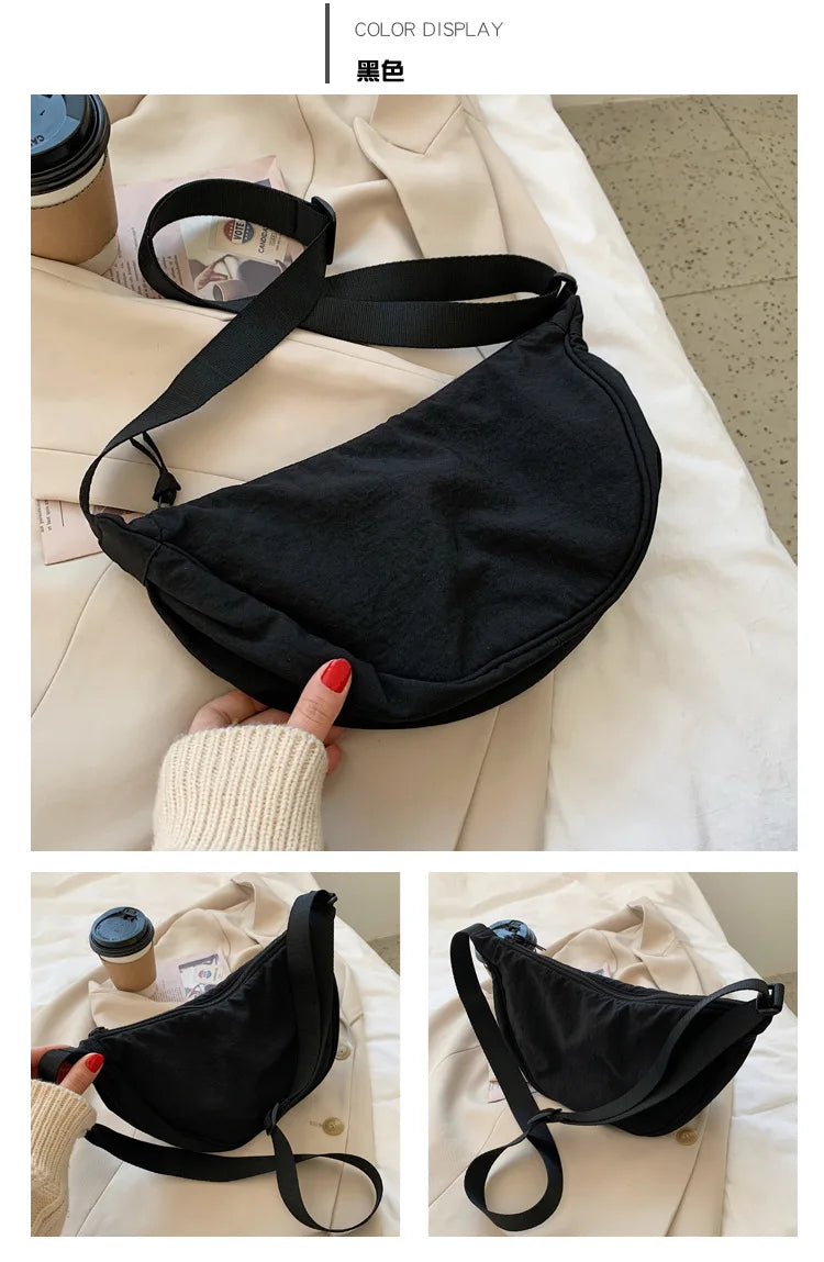 Casual Nylon Crossbody Bag for Women Large Capacity - Smarsty