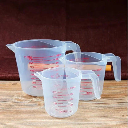 3 Piece Plastic Measuring Cups Set for Accurate Baking - Smarsty
