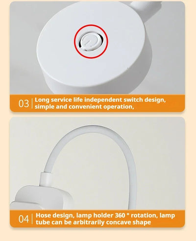 USB Rechargeable LED Table Lamp with Touch Dimming - Smarsty