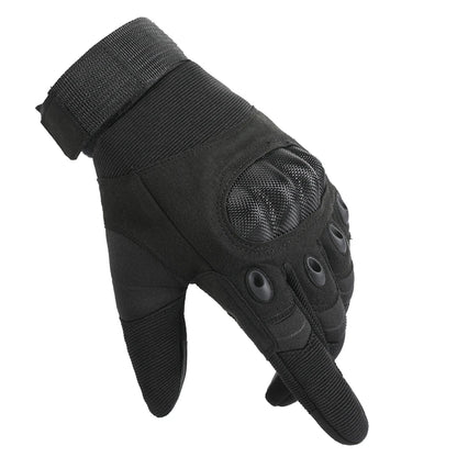 Touch Screen Tactical Motorcycle Gloves With Hard Knuckle Protection - Smarsty