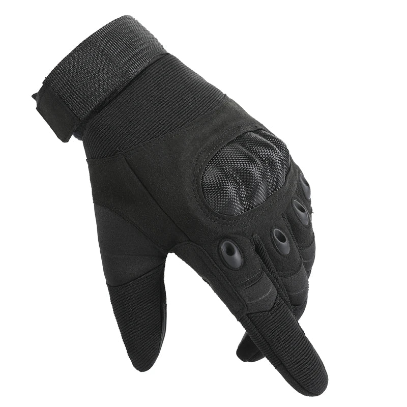 Touch Screen Tactical Motorcycle Gloves With Hard Knuckle Protection - Smarsty