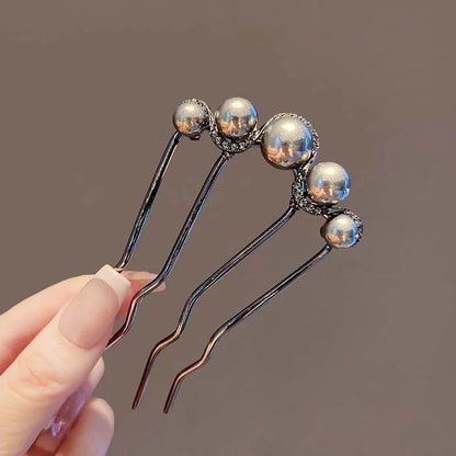 Korean U Shaped Pearl Hairpins for Elegant Styling - Smarsty