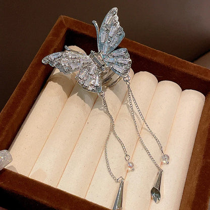 Large Hollow Butterfly Hair Claw Set Stylish Elegant Alloy - Smarsty
