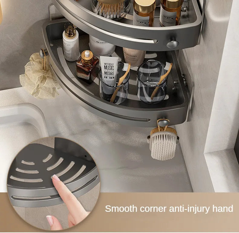 2PCS No Drill Bathroom Shelves for Easy Storage - Smarsty