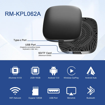 Plug And Play Wireless CarPlay Android Auto Adapter - Smarsty
