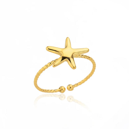 Luxury Gold 316L Stainless Steel Rings for Women - Smarsty