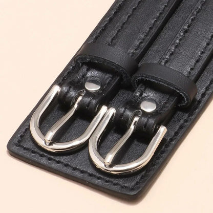 Men's Genuine Leather Bracelet Adjustable Vintage Punk Style - Smarsty