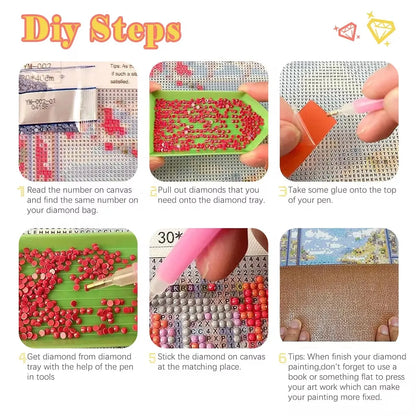 DIY Round Diamond Painting Kit for Home Decor - Smarsty