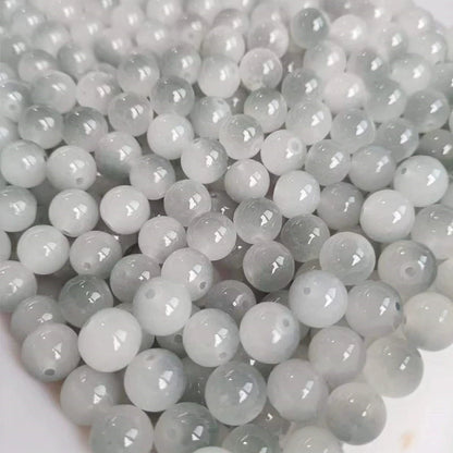 50Pcs 8mm Dual Color Glass Spacer Beads Set For Jewelry - Smarsty