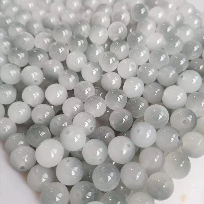 50Pcs 8mm Dual Color Glass Spacer Beads Set For Jewelry - Smarsty