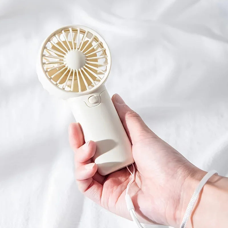 2025 Cute Mini Fan Portable Handheld Fan Lightweight Handy Fan Pocket Size Low Noise Small Electric Fan Student Gift Outdoor Fan - Smarsty