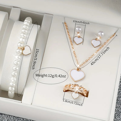 Women's Casual Silicone Band Quartz Watch Set - Smarsty