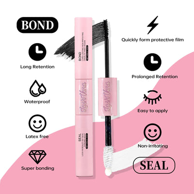 DIY Lashes Extension Kit Eyelashes 200 PCS Clusters Lash Bond and Seal Makeup Tools for Gluing  Lashes Gluing Glue  Accessories - Smarsty