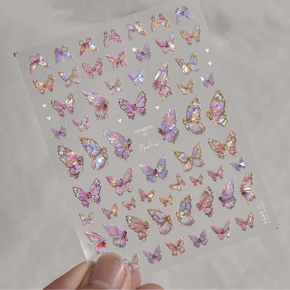 Kawaii Butterfly Nail Stickers for Stunning Manicure Decor - Smarsty