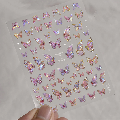 Kawaii Butterfly Nail Stickers for Stunning Manicure Decor - Smarsty