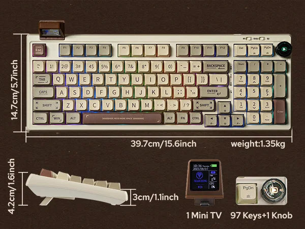 97 Key 95 Percent Mechanical Keyboard With Bluetooth