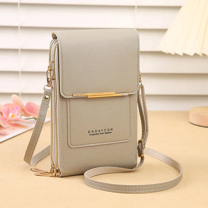 Crossbody Phone Bag With Touch Screen Lock Card Holder - Smarsty
