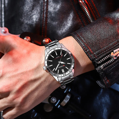 Curren Men's Ultra Thin Stainless Steel Quartz Watch - Smarsty