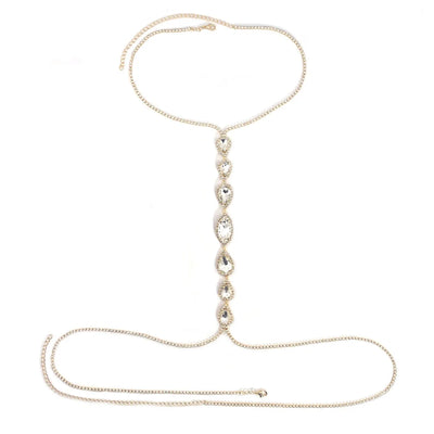 Blue Droplet Body Chain for Women Beach Accessories - Smarsty