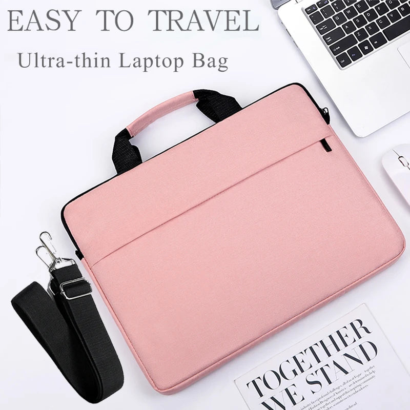 Velvet Shock Absorbing Laptop Bag For Women Travel Comfort
