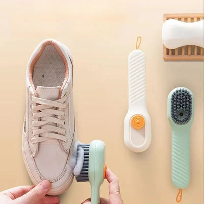 1/2/4PCS Shoe Washing Machine Bag with Liquid Shoe Brush Set Durable Laundry Shoe Bag and Soft Bristle Clean Brush for All Shoes - Smarsty