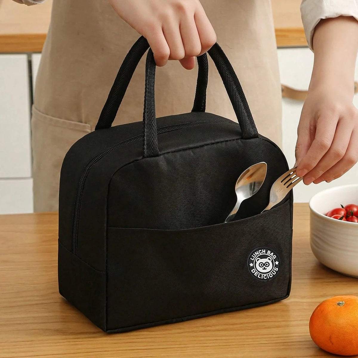 Large Capacity Insulated Lunch Bag For Bento And School - Smarsty