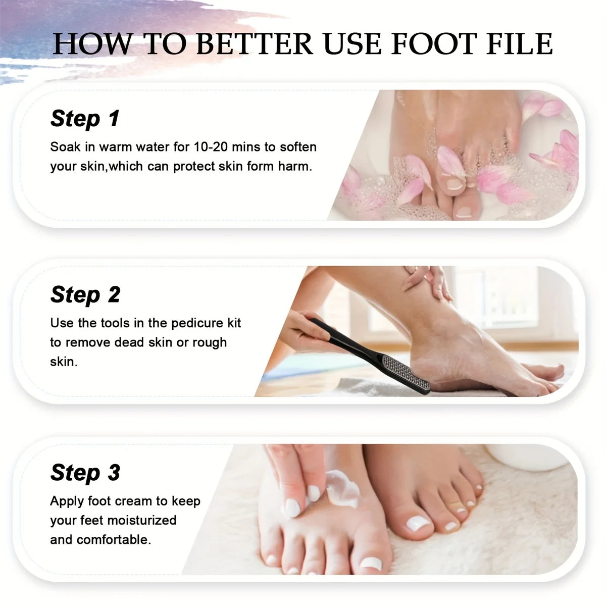 Stainless Steel Pedicure Set for Exfoliating Calluses - Smarsty