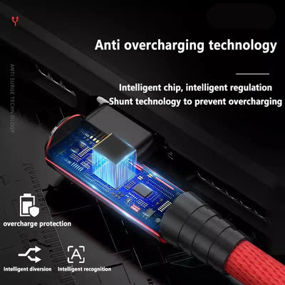 90 Degree USB Cable For iPhone 14 13 12 11 Pro Max X XR 6s 7 8 Plus 2m 3m Lead Mobile Phone Fast Charging Cord Data Charger Wire - Smarsty