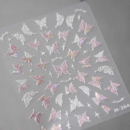 Kawaii Butterfly Nail Stickers for Stunning Manicure Decor - Smarsty