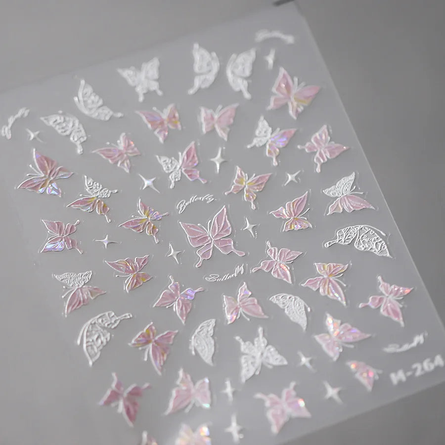 Kawaii Butterfly Nail Stickers for Stunning Manicure Decor - Smarsty