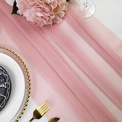 Chiffon Table Runner for Elegant Wedding and Party Decor - Smarsty