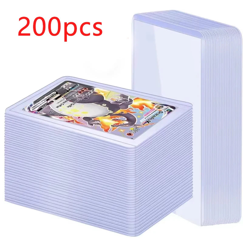 Card Sleeves Holder Game Cards  PVC Hard Plastic Toy Top  For Protectors Trading Storage Gift 3 x 4inches - Smarsty