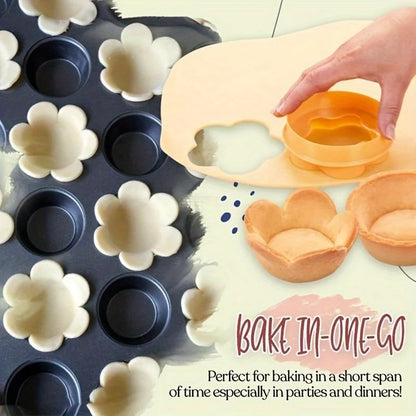 Flower Shaped Pastry Dough Tamper Set for Baking - Smarsty