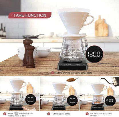 High Precision Digital Kitchen Scale with Timer - Smarsty