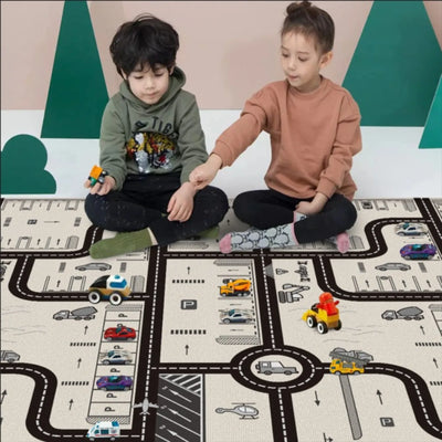 Foldable Baby Play Mat Children's Double-sided Pattern Protection Non-slip Activity Carpet Children's Educational Activity Mat by Smarsty