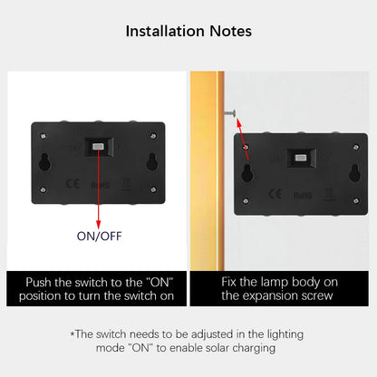 Solar LED Wall Light for Outdoor Garden Illumination - Smarsty